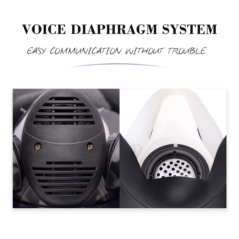 AUWOD 17in 1 Reusable Full Face Respirator Widely Used in Paint Sprayer, Chemical,Woodworking,Dust Protector - Image 2
